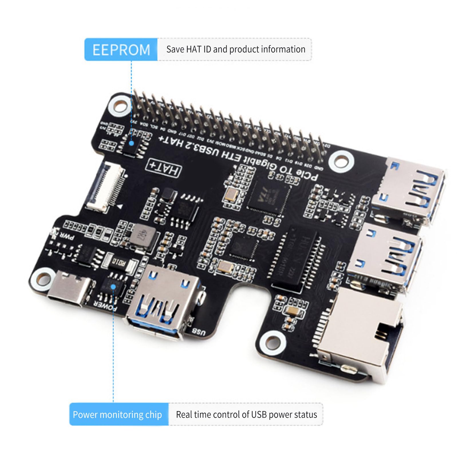 Aggiornamenti desktop PCIe a USB 3.2 Gen1 e Gigabit Ethernet Adapter per periferiche espanse Access PCIExpress Adapter