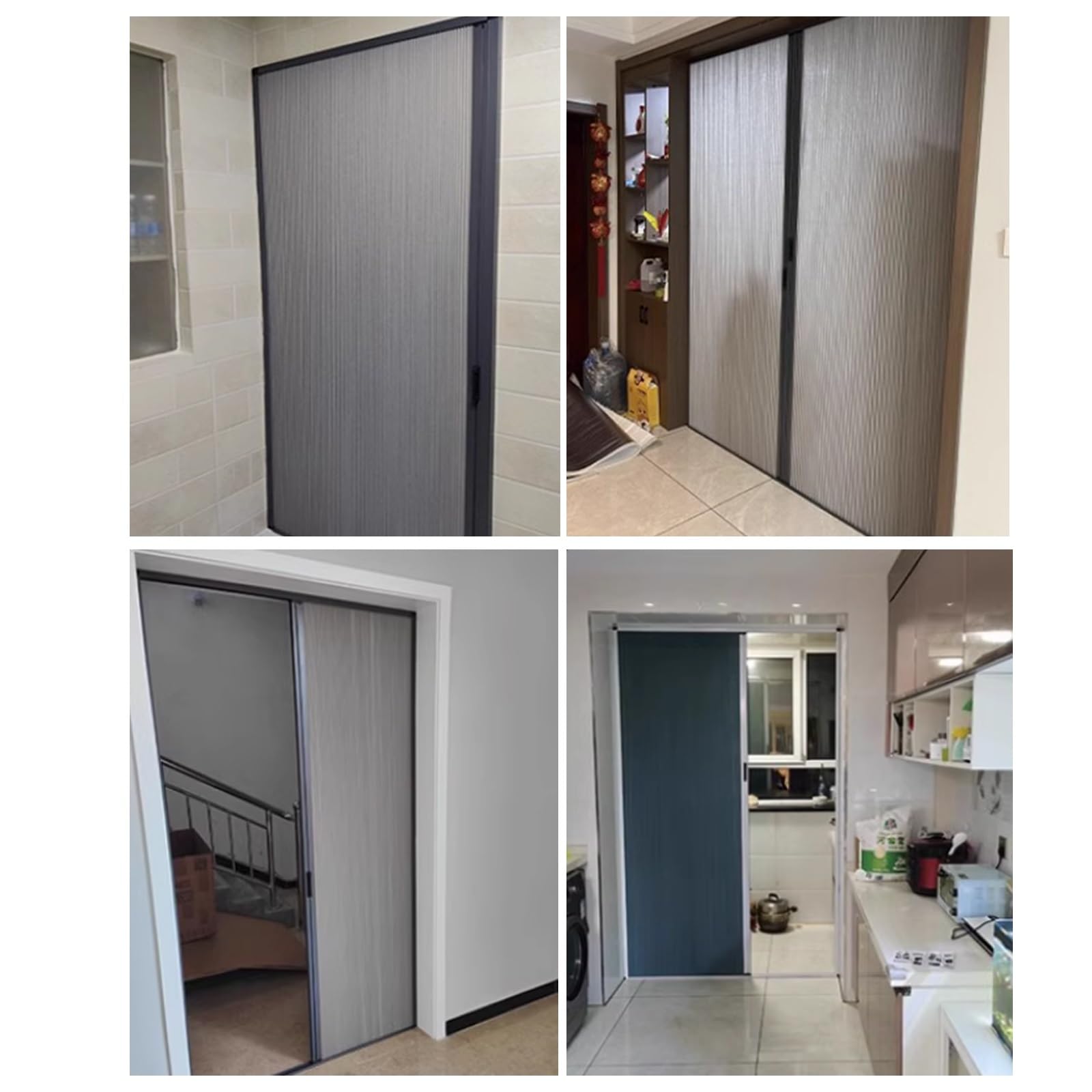 Porta a Soffietto Porte Pieghevoli Alte 200 210 220 230 240 Cm, Senza Foratura Porta A Soffietto Per Cucine/Bagni/Camere Da Letto, Divisorio A Nido D'ape(98x210cm)