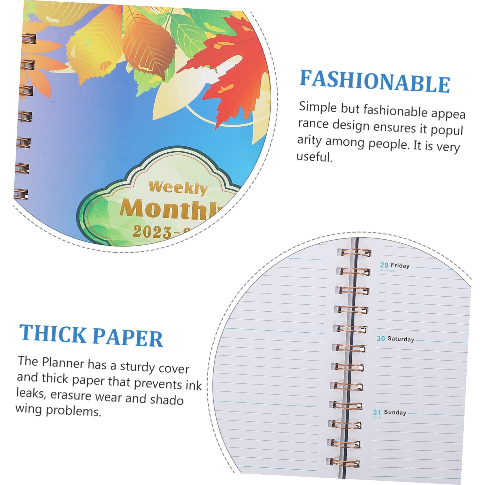 5 Pz Libro Agenda 2023 personal planner agenda ufficio agenda 2023 agenda giornaliera organizzatore di pianificatori domestici taccuino pianificatore giornaliero scrivere un libro