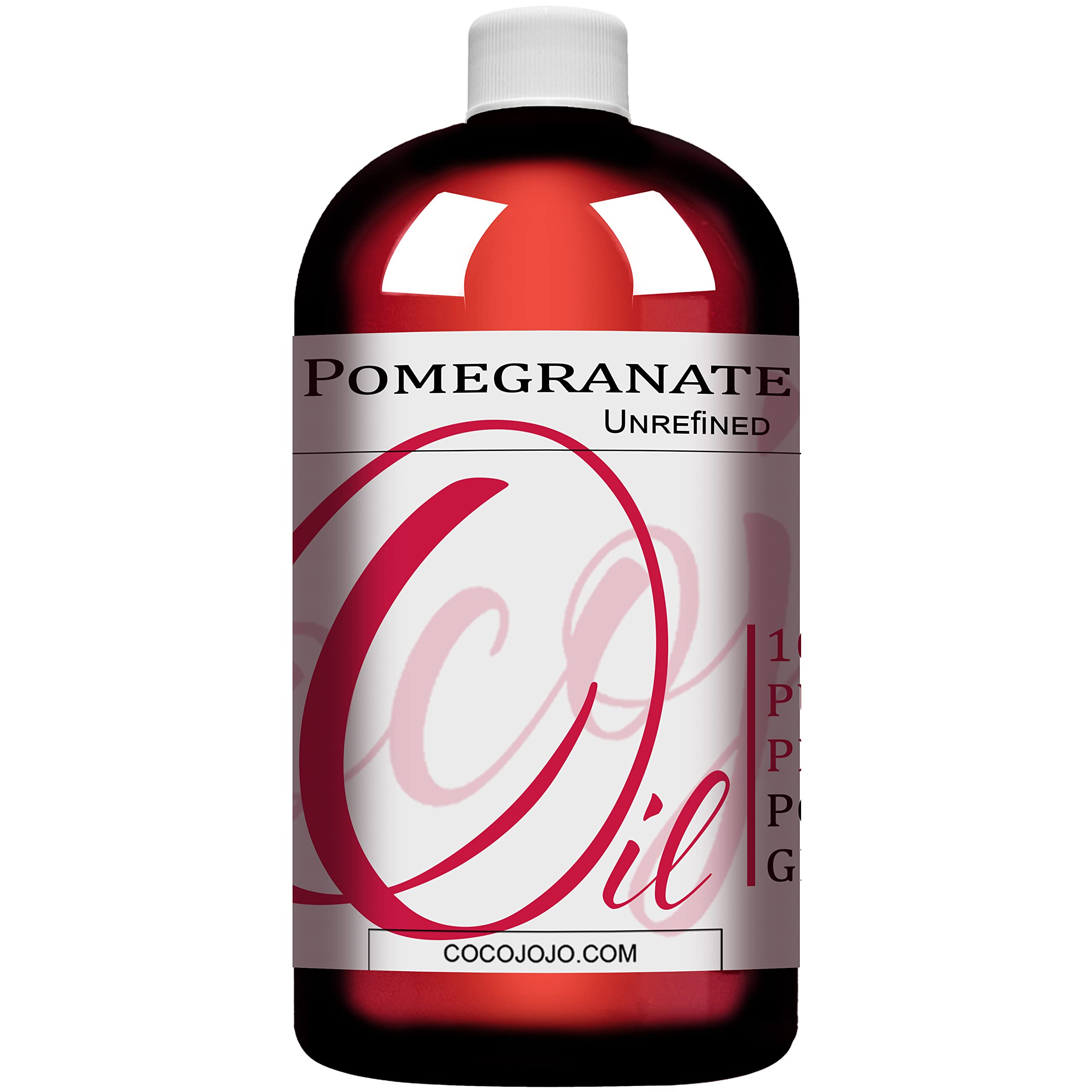 Dr Joe LabPomegranate Seed Oil 32 oz Sourced Organic 100% Pure Natural Cold Pressed Unrefined Extra Virgin Therapeutic Grade Hair Skin Body Nail Beard pomogranet pomagranate pomegranite