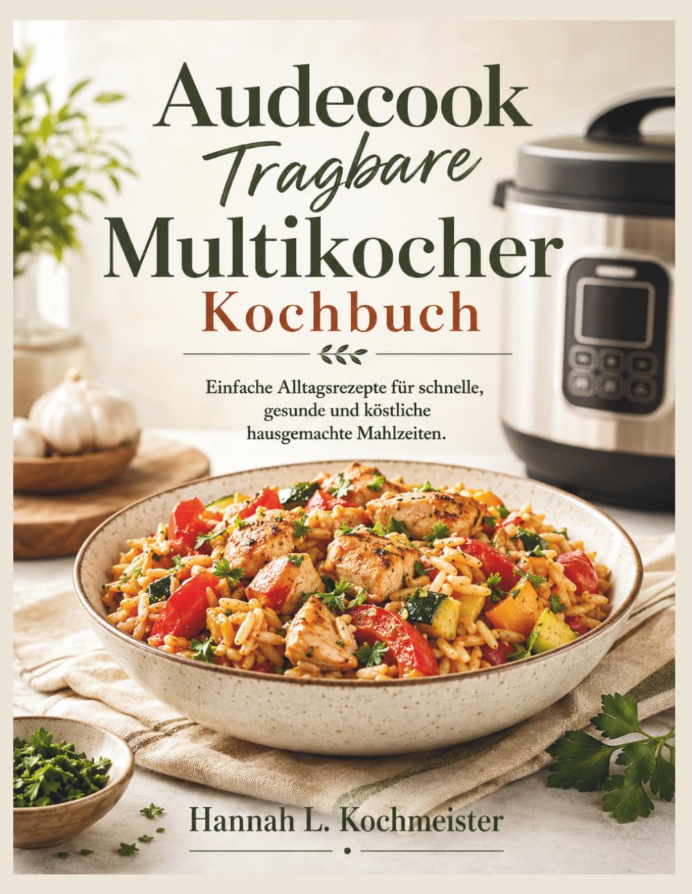 Audecook Tragbare Multikocher Kochbuch: Einfache Alltagsrezepte für schnelle, gesunde und köstliche hausgemachte Mahlzeiten.