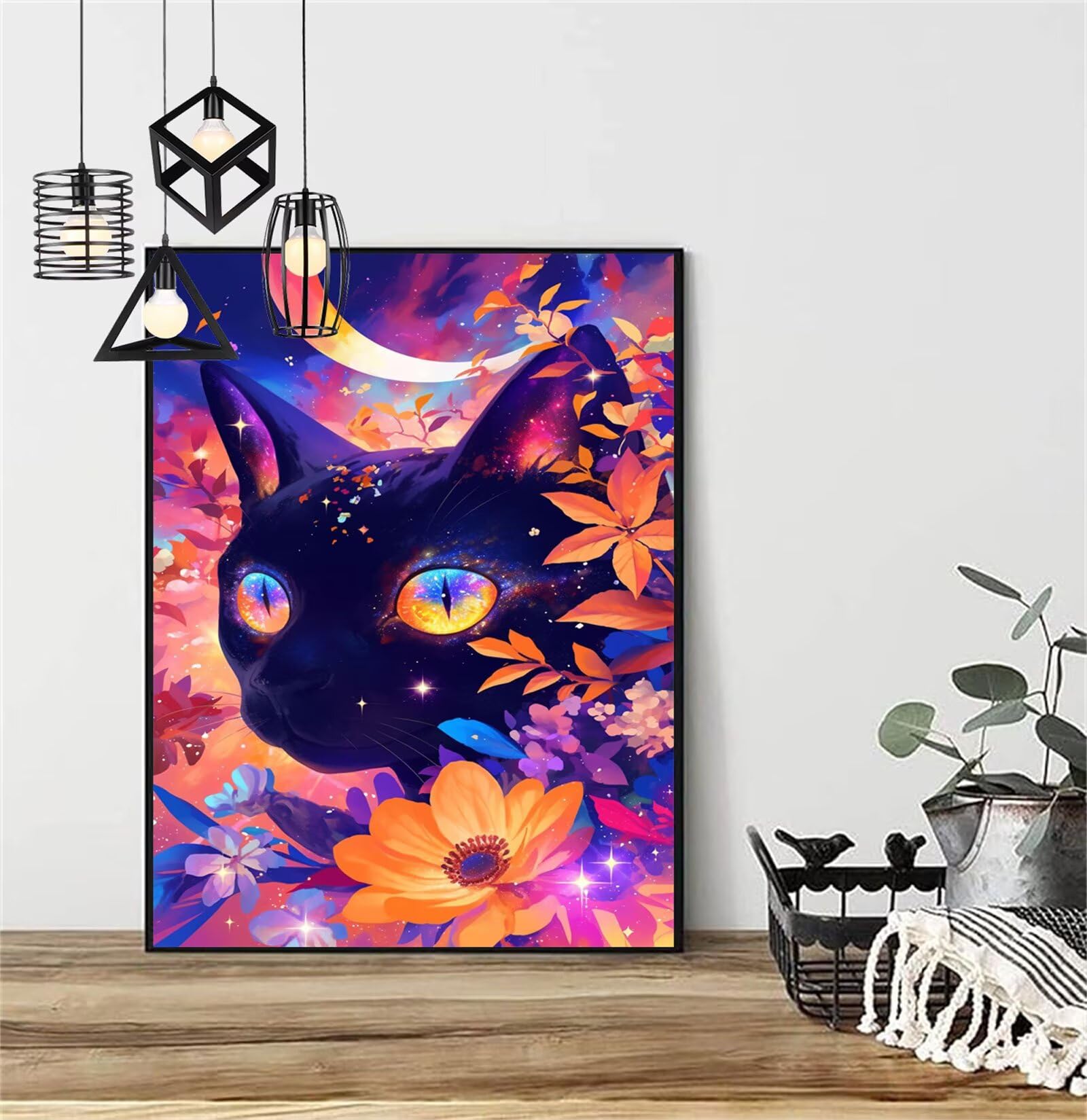 Diamentowe malowanie kot diamentowy obraz dzieci 100x150 cm 2025 diamentowe malowanie snu, DIY diamentowe rysunki ścieg krzyżykowy rzemiosło dla dorosłych, obraz diamentowy dekoracja domu prezenty dla