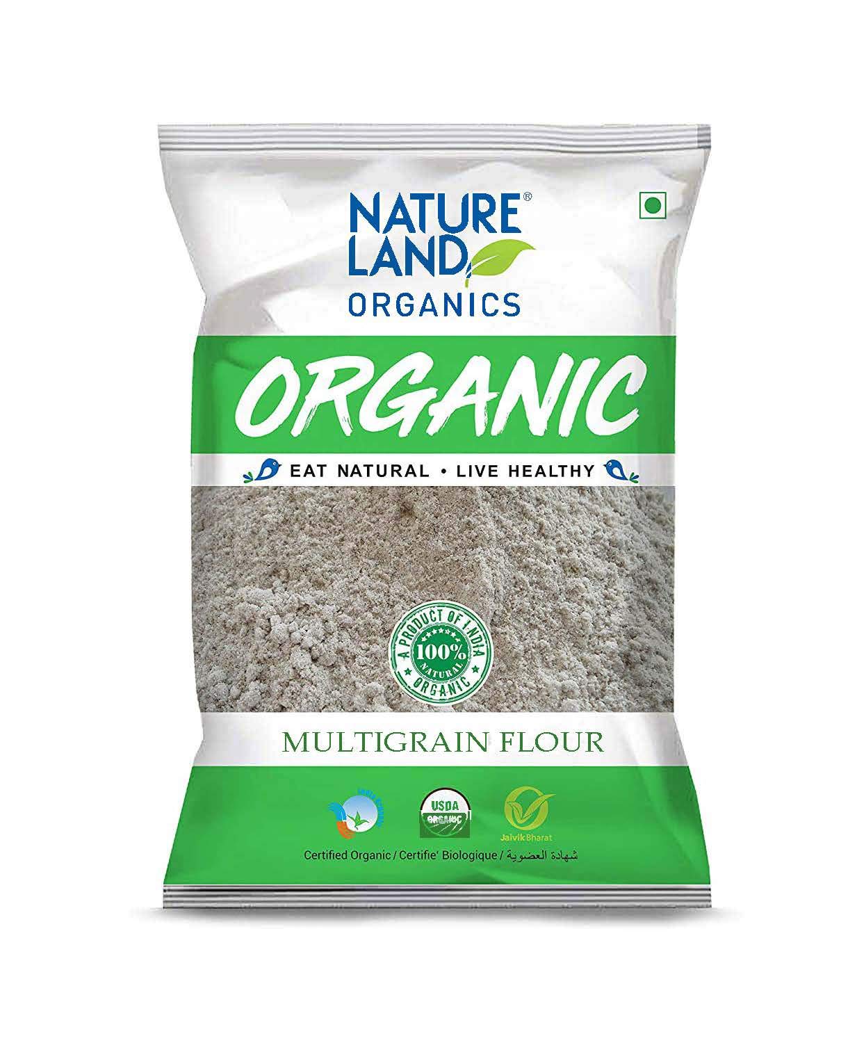 Nature Land Organics Multigrain Flour-750G Pouch