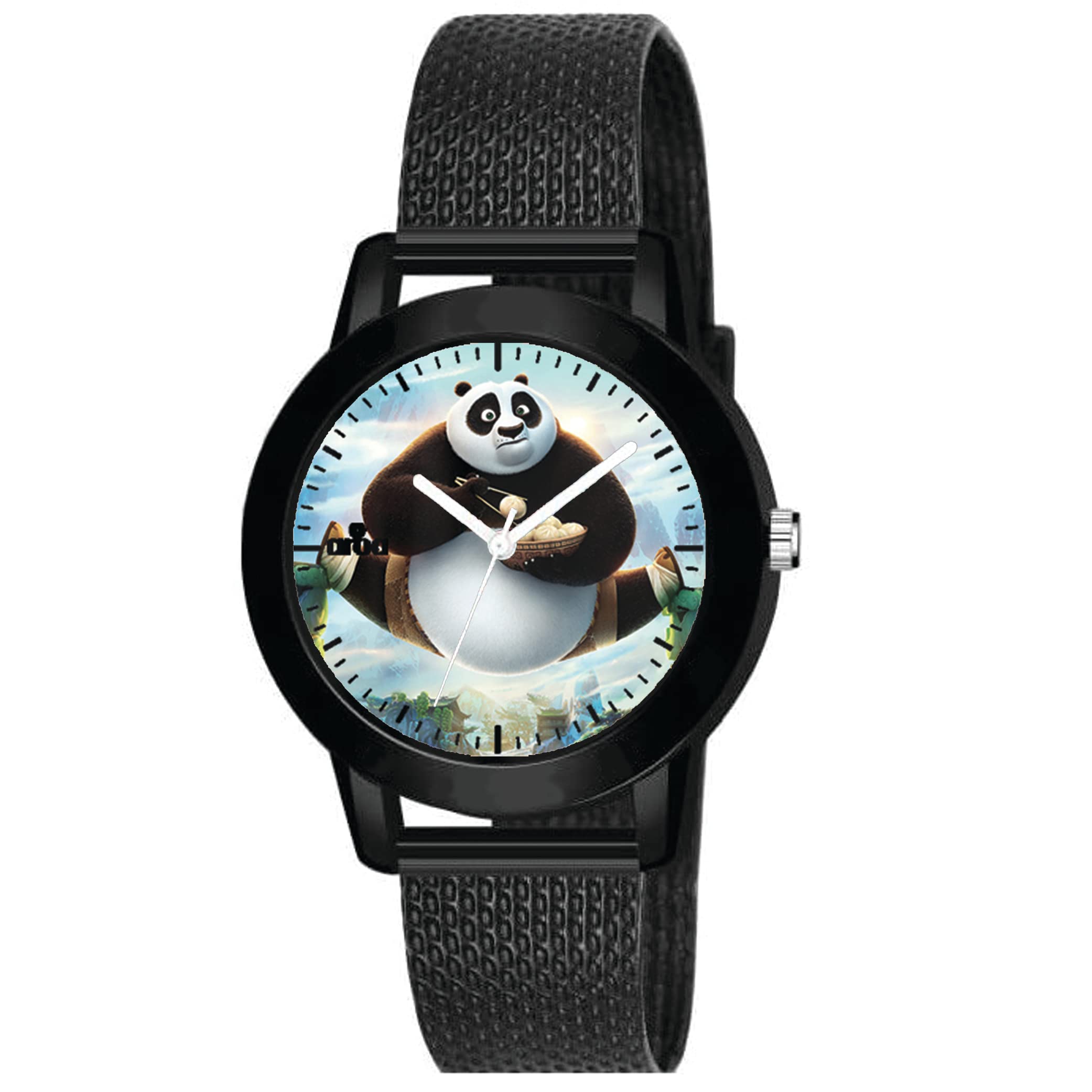 AROA Watch New Watch for Kids Kung Fu Panda Balancing in The Cliff Model : 663 Kids Black Metal Type Rubber Analog Watch White Dial for Kids Stylish Watch for Boys (B0C6QLJHMJ) Amazon Price History, Amazon Price Tracker