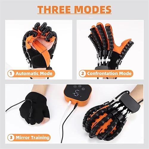 Miniatura 5 de GOURIXIN Rehabilitation Robotic Gloves for Stroke Hand, 9 Levels Adjustable Strength Finger Training Device with 3 Mode, for Hemiplegia Recovery