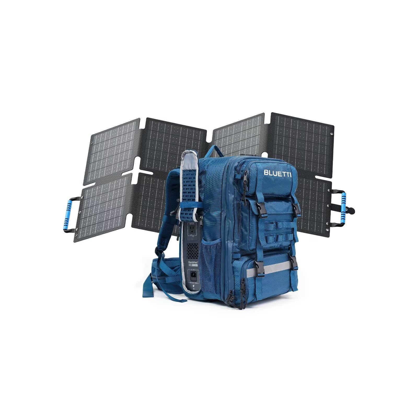 BLUETTI Solar Backpack Power Station Handsfree 1 with 60W Solar Panel Included, 268.8Wh 300W LiFePO4 Solar Generator with a 42L Backpack, All in One Solar Power System for Hiking, Photography, Travel