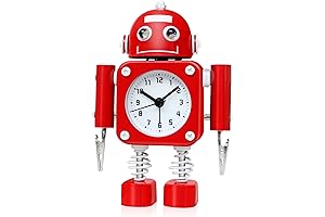 Betus Non-ticking Robot Alarm Clock