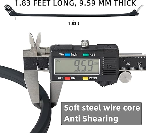 Miniatura 4 de ROCKBROS Candados de cable de bloqueo de bicicleta con combinación antirrobo, combinación de 4 dígitos, cerradura de bicicleta ligera para