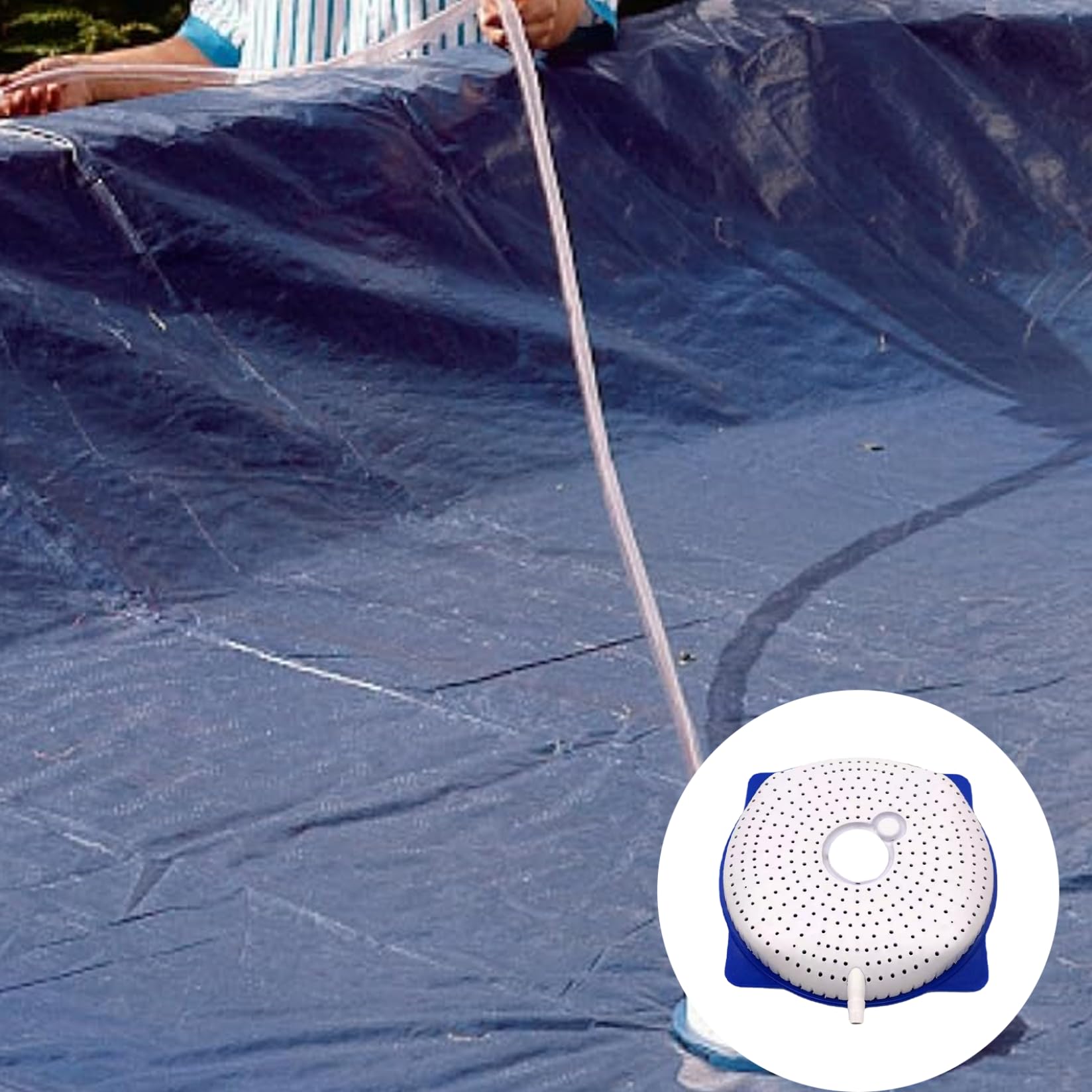 Pompa della piscina, pompa dell'acqua per drenaggio della piscina 1 Impostare scarico manuale anti-ologgiamento con addominali sommergibili per tubo flessibile per nuoto fuori terra, sifone