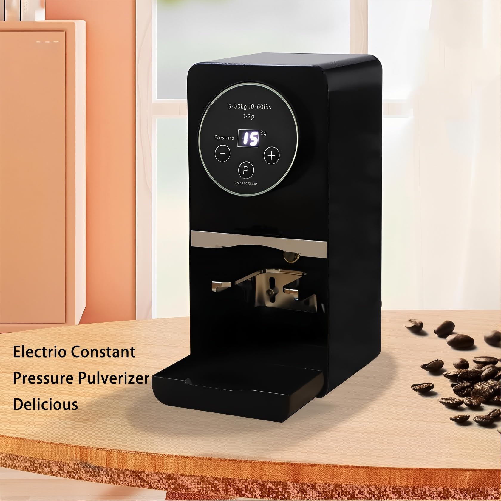 Elektryczny Ubijak Do Kawy 58 Mm, Automatyczne Ubijaki Do Espresso O Ciśnieniu 5–30 Kg (22–66 Funtów), 1–3 Cykle Ubijania, Regulowana Podstawka Prasa Do Kawy Mielonej Dla Barista Home Cafe white