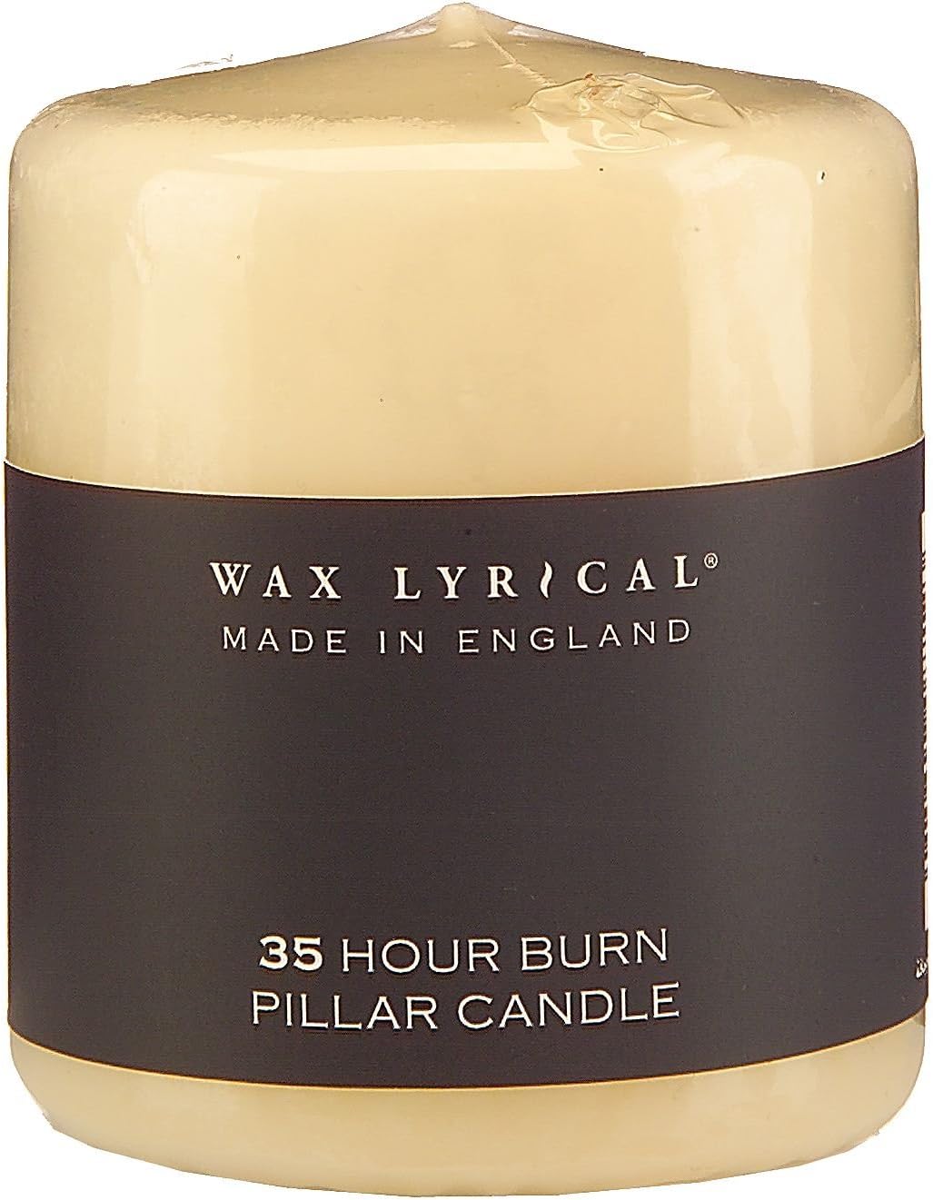 Wax Lyrical UNSCENTED Pillar Candle 7 x 8 cm, Wax, Ivory, 7cm l x 7cm w