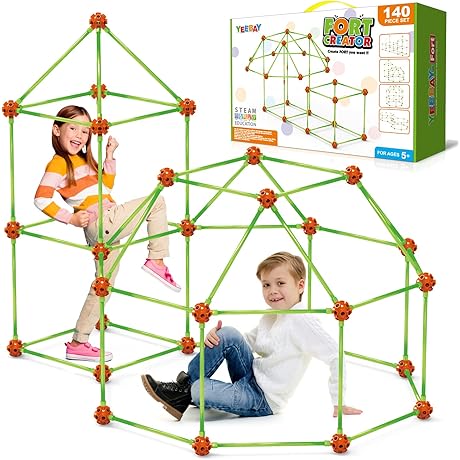 Magic Fort Building Kit for Kids 5-8, Creative Kids STEM Toys 140...