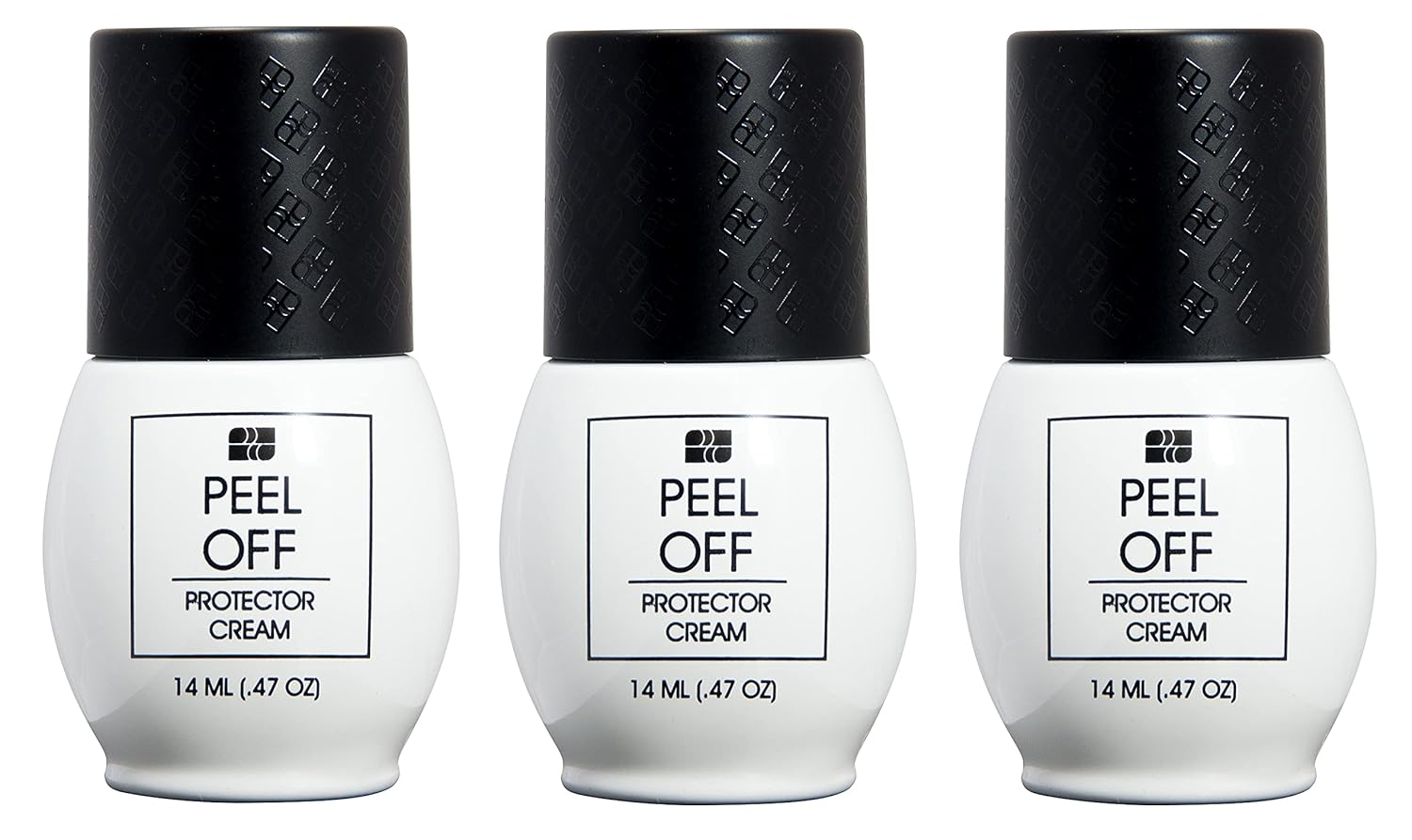 ONE SHOT LACCOVER - Liquid Latex for Nail, Fast Drying Peel Off latex tape Cuticle Guard Skin Barrier Protector 3 Pack, 14 mL each one