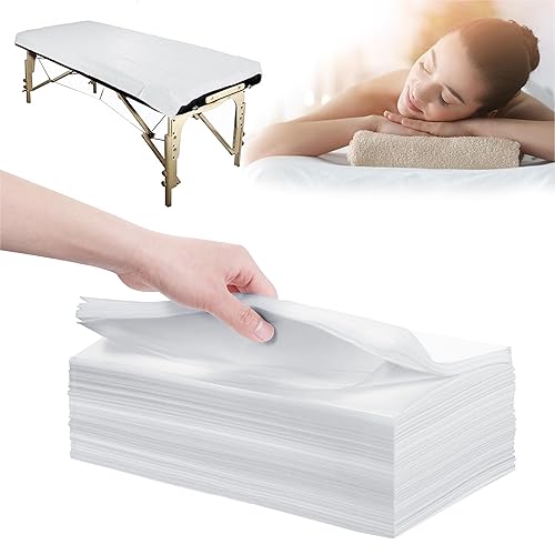 Miniatura 8 de Sábanas desechables de 200 piezas de 31 x 71 pulgadas, sábanas de mesa de masaje, tela no tejida, cubierta de cama de spa transpirable para masajes,