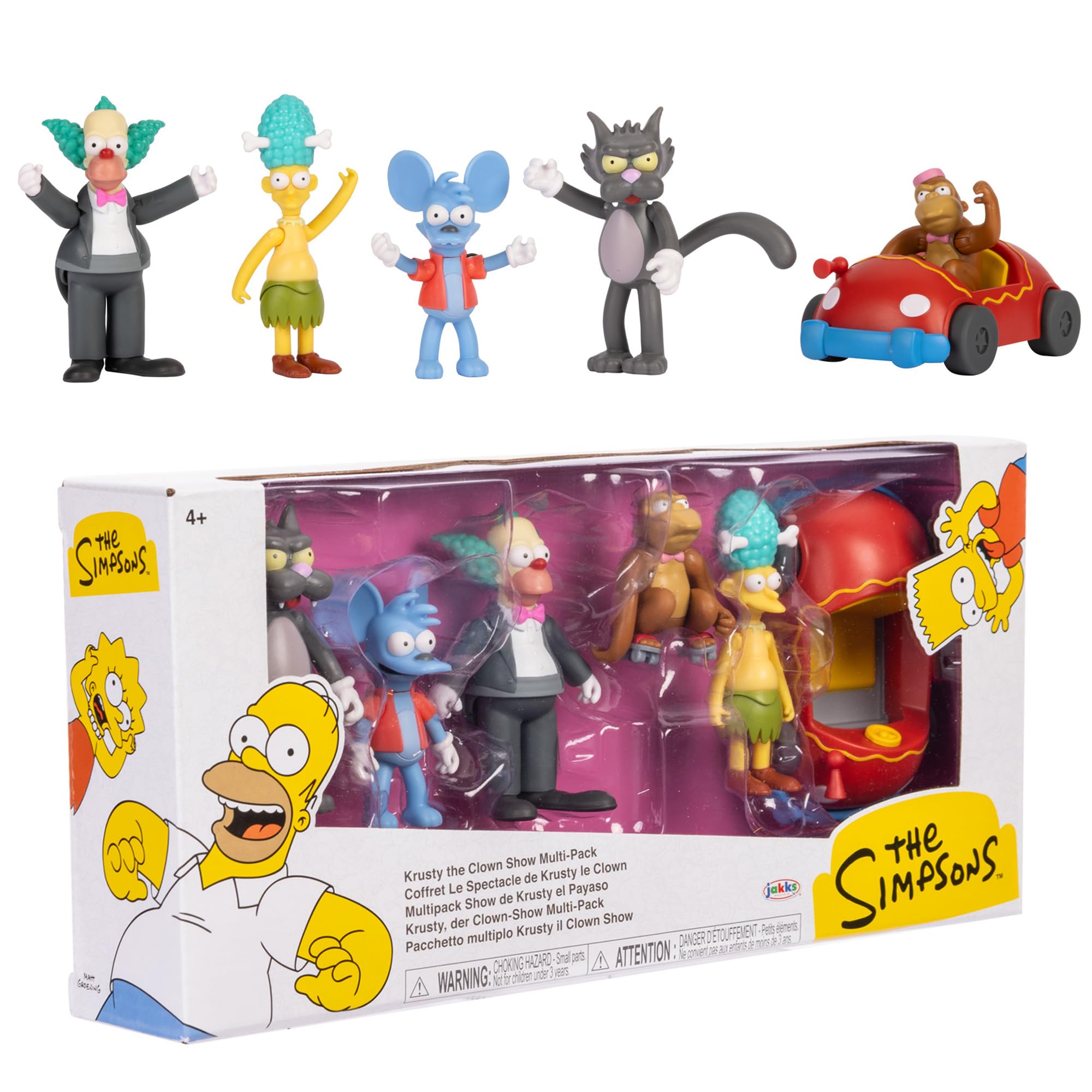 The Simpsons JAKKS Pacific Krusty Cast Action Figures Multi-Pack