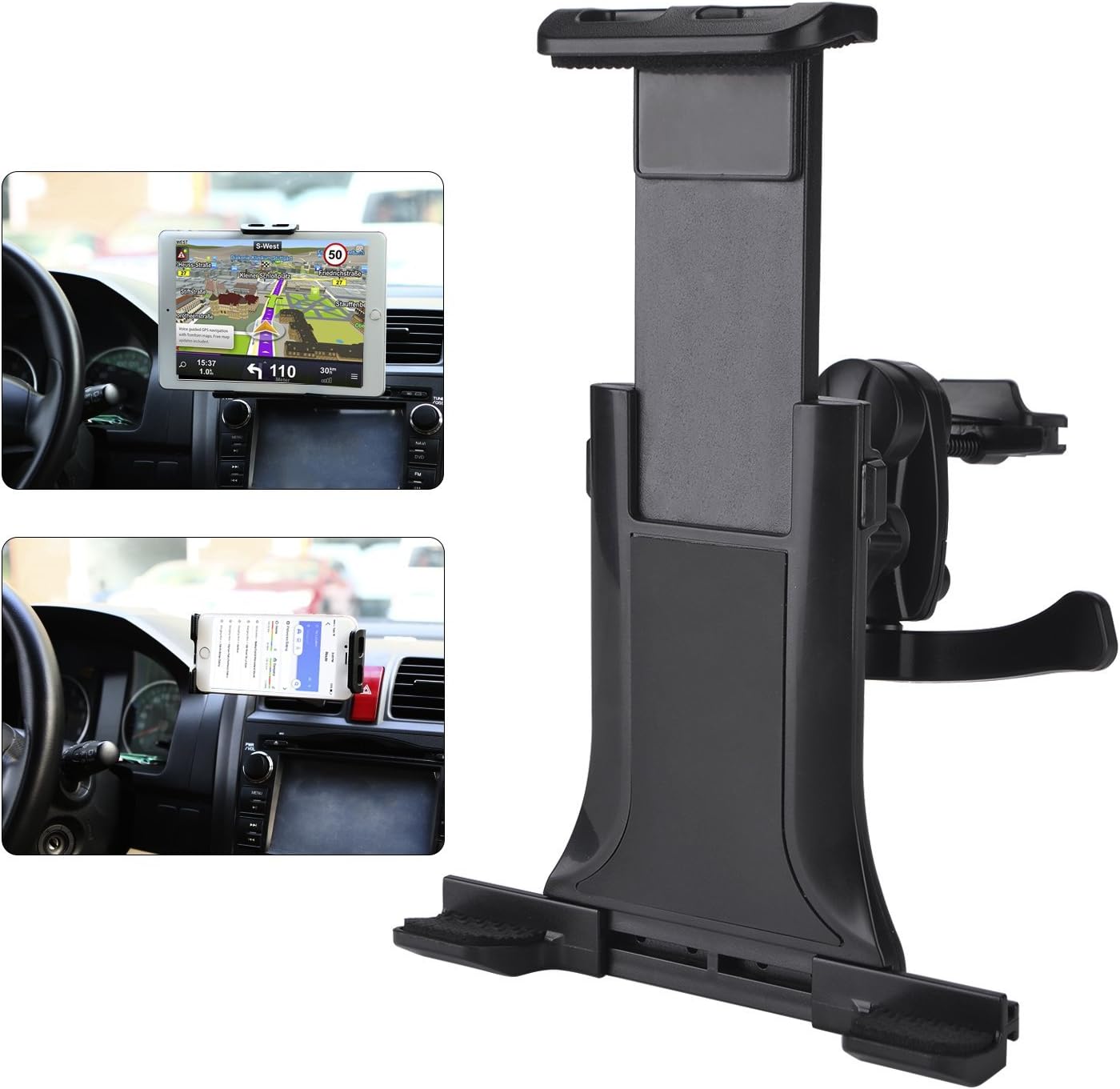 Universal Tablet & Phone Car Mount, 4-10.5" Compatible with iPad Pro/Air/Mini, iPhone 13/12/X/8/7, Samsung Galaxy, Nintendo Switch, Kindle
