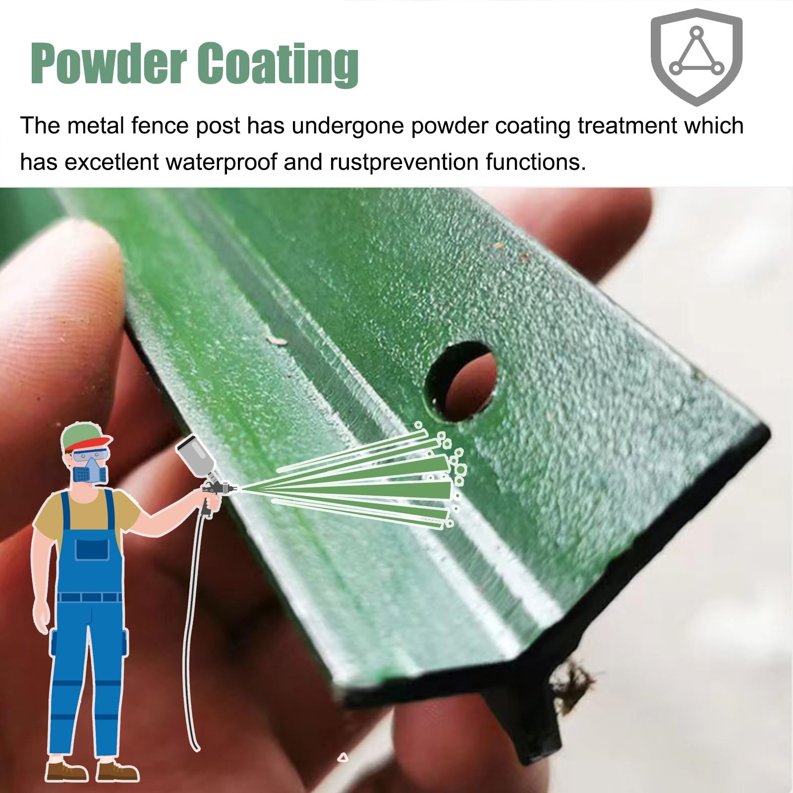 Piquets De Clôture En Métal Robustes De 0,9 à 1,2 à 1,5 à 2,1