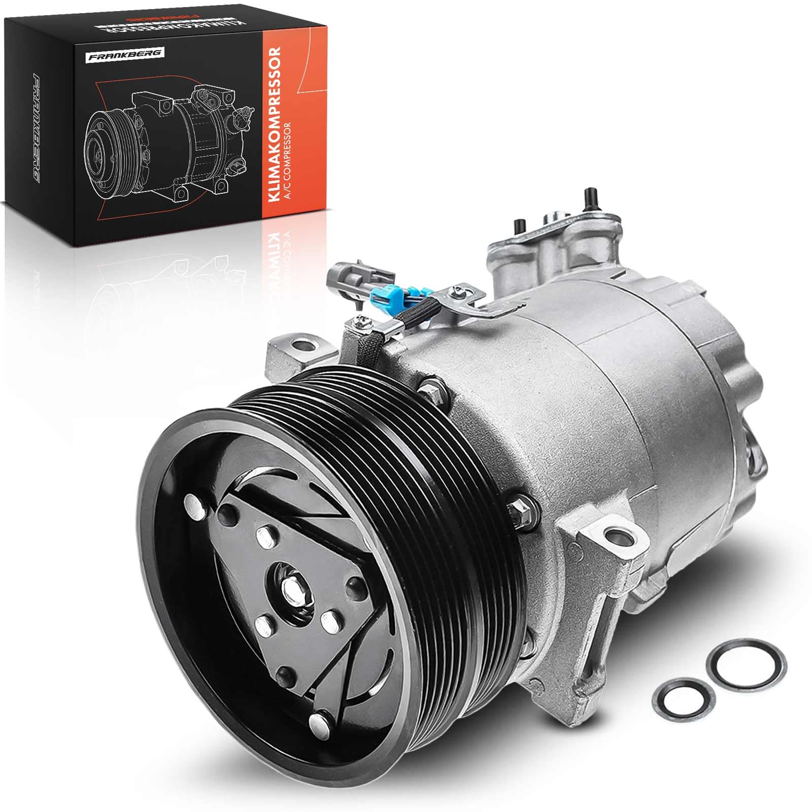 Frankberg Compressore per aria condizionata con frizione, diesel, 60693332 | Compatibile con: Ragno 939, Brera 939, 159.939, 159 Sportwagon 939