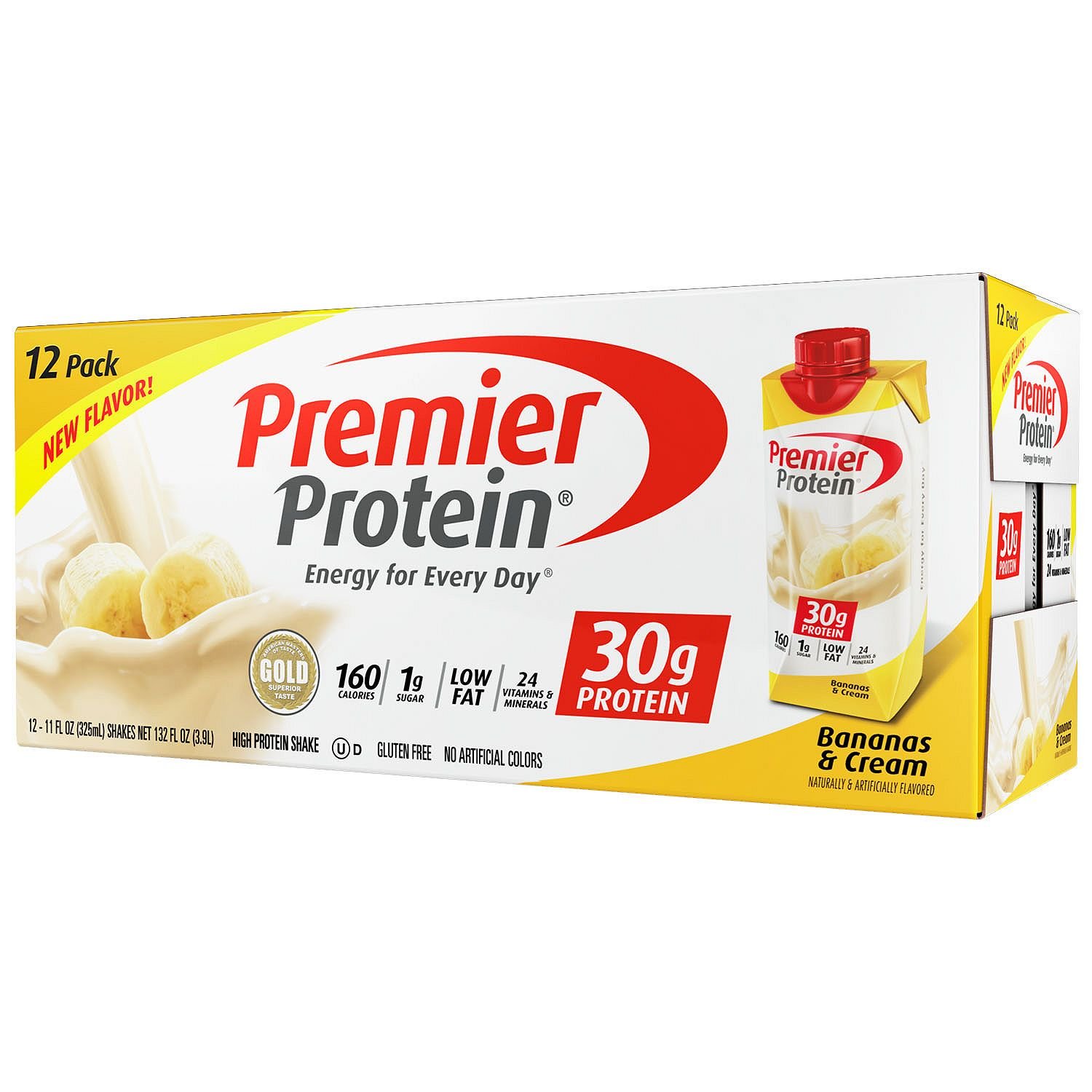 Buy Premier Protein High Protein Shake, Bananas & Cream (11 fl. oz., 12 ...