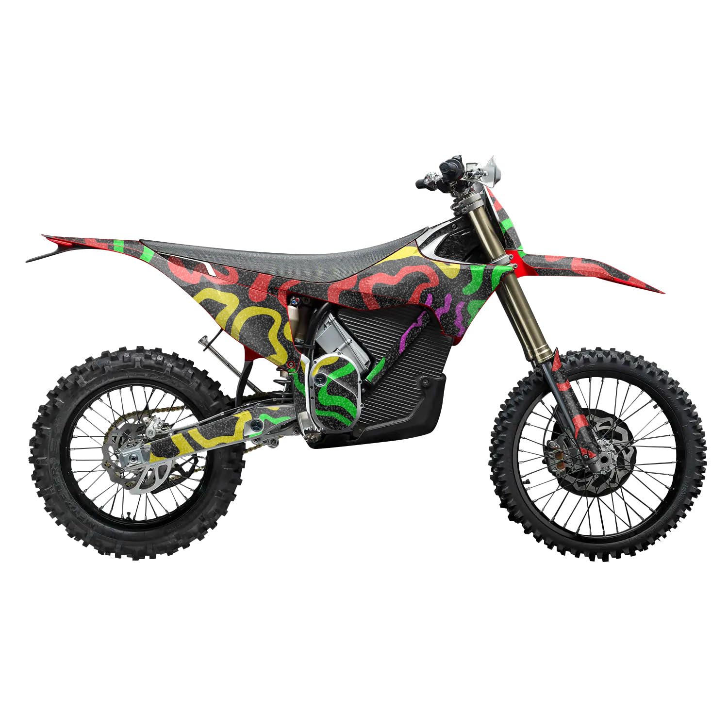 Glossy Glitter Stark Varg MX 2023-2025 Graphics Kit Wrap - Super Dope - Varg MX Skin - Premium 3M Vinyl Protective Wrap Decal Cover - Easy to Apply | Crafted in The USA by MightySkins