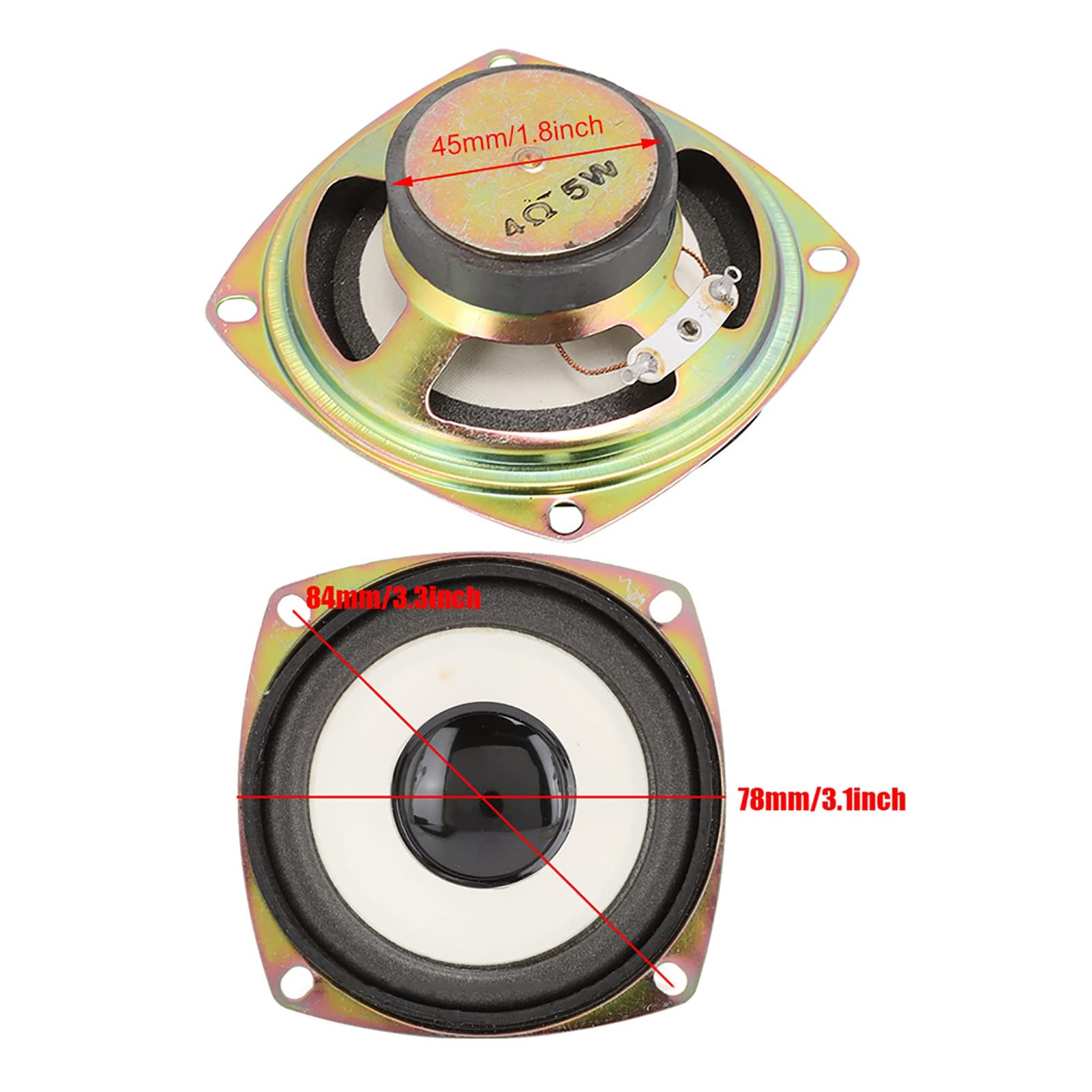 Altoparlante Full Range 3 pollici 4ohm 5W Mini altoparlante a piena frequenza Woofer per cassa multimediale