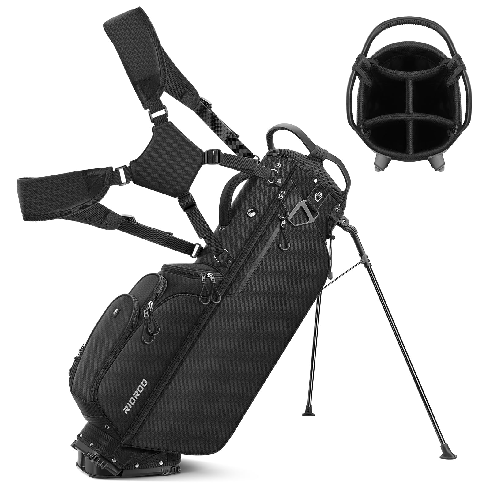 Amazon.com : RIOROO 5 Way Golf Stand Bag with Full Length Dividers