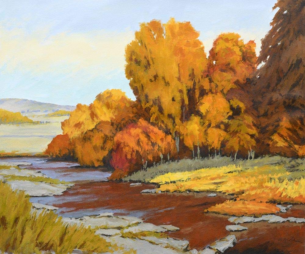 Mission Creek Poster Print by Don Bradshaw (24 x 20)