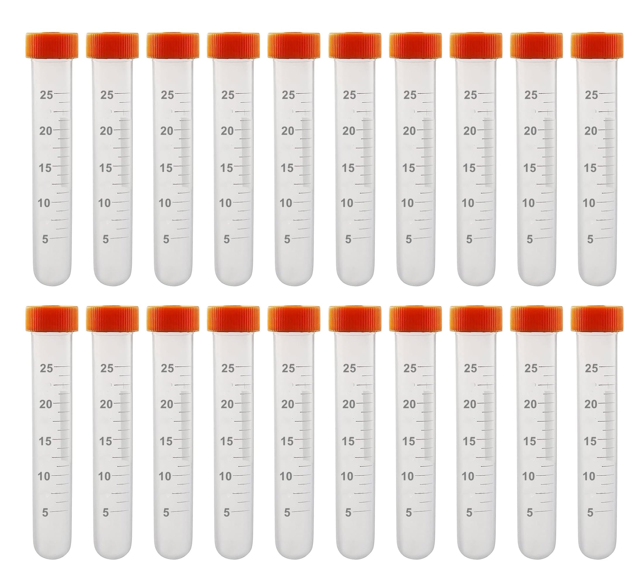 AKOLAFE 200 Pack 15ml Centrifuge Tubes, 15 Ml Conical Centrifuge Tubes With Graduated Marks Write On Spots And Blue Screw Caps Leak Proof Plastic