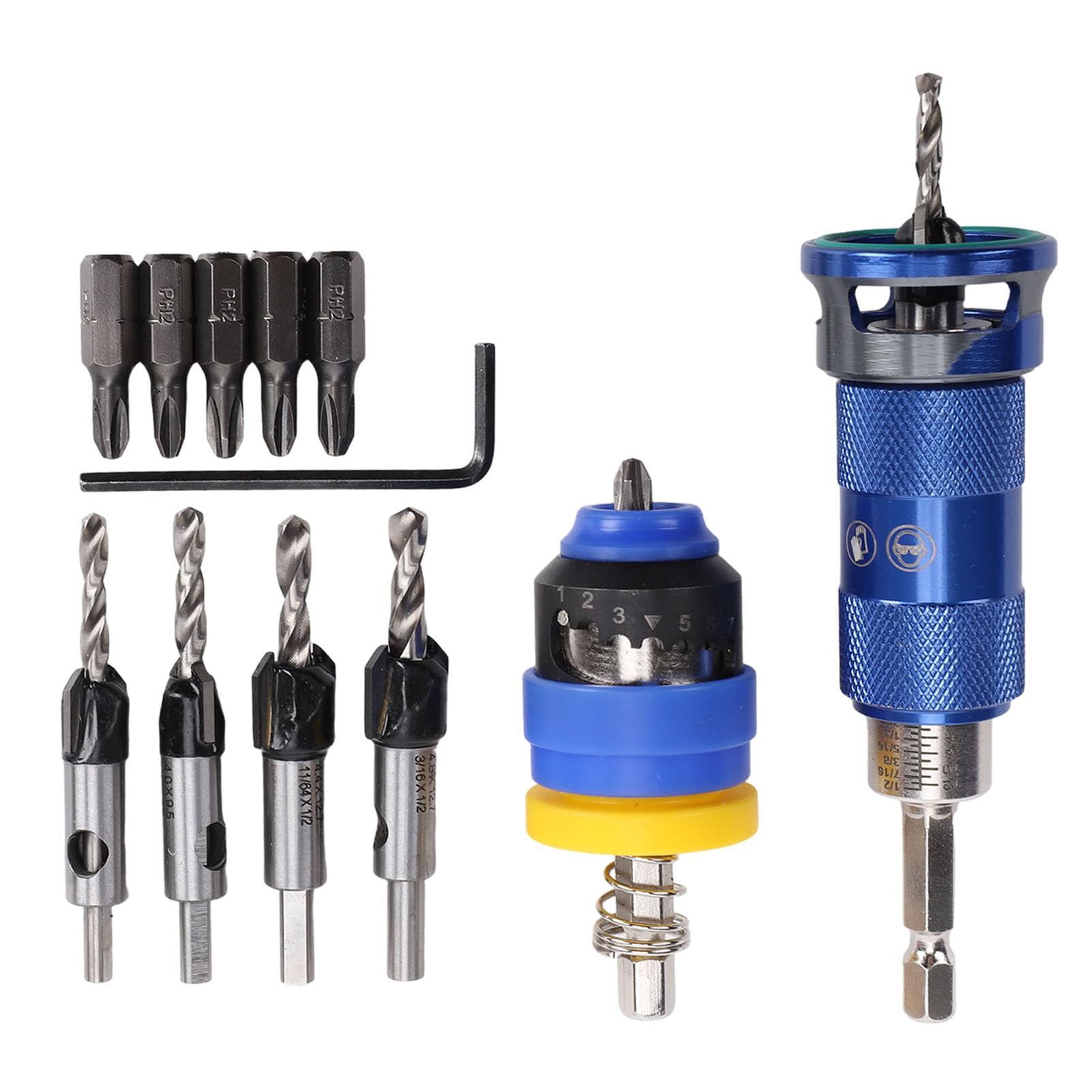FTVOGUE Frese per Svasare Svasatori 3.2-4.8mm per Legno e Metallo