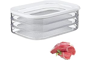 Meat Container for Fridge, Bacon Lunch Meat Container for Refrigerator, Meal Prep...