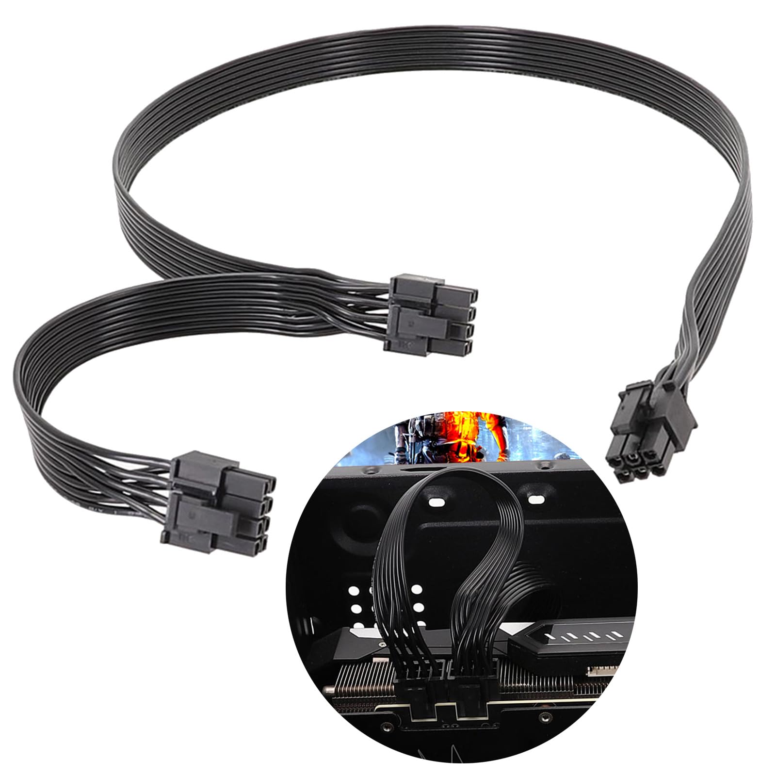 Adattatore Per Cavo Di Alientazione A 6 Poli Per Scheda Grafica PCIe PCI-E PCI Express PEG 1x - Foto 2