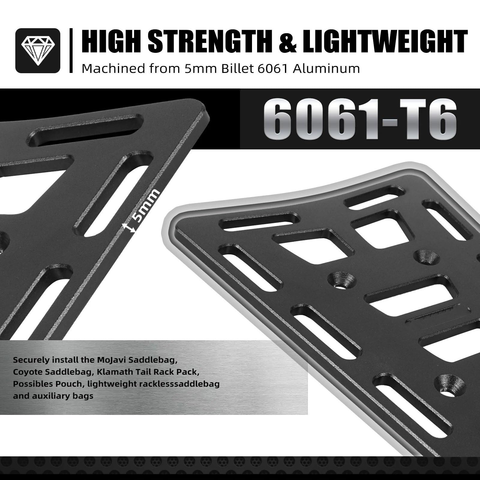 Uchwyt Topcase Do Husqvarna TE 300 T 250 FE Tylny bagażnik