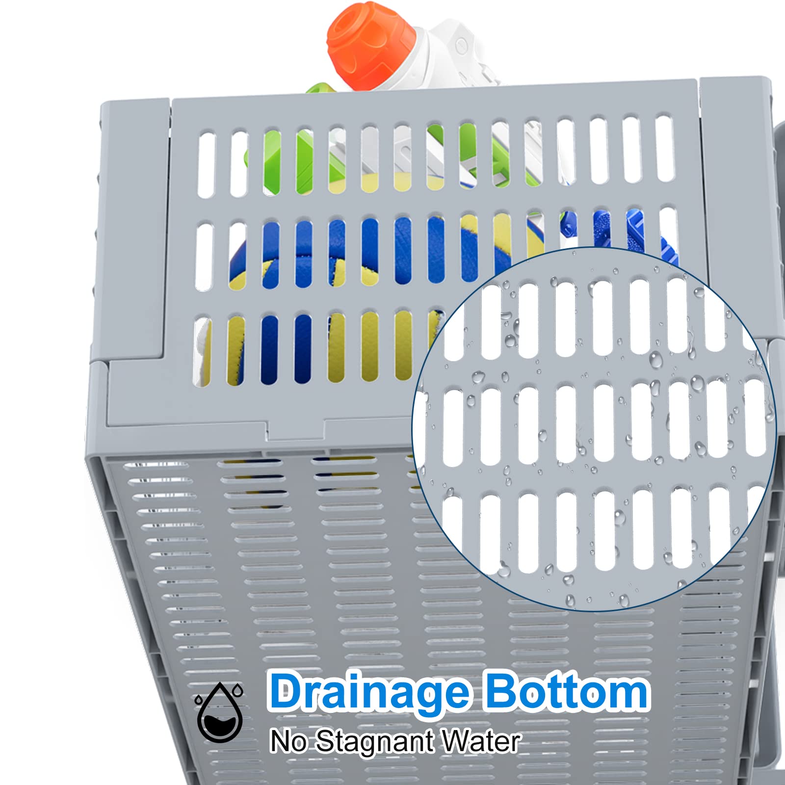 Cesto portaoggetti XL a bordo piscina, 2 pezzi, cestino pieghevole per piscina fuori terra, per giocattoli da piscina, asciugamani, bevande, organizer a bordo piscina, accessori per piscina fuori