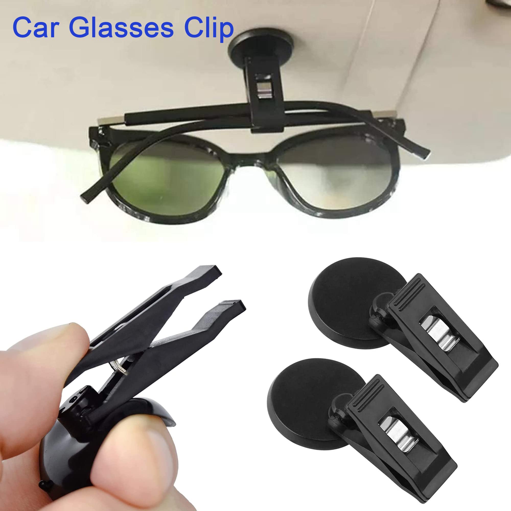 6 Pezzi permessi di parcheggio Porta biglietti Parabrezza porta biglietti parcheggio Porta note Finestrino auto Visiera parasole Occhiali Clip Card Morsetto per parabrezza e banconote per auto