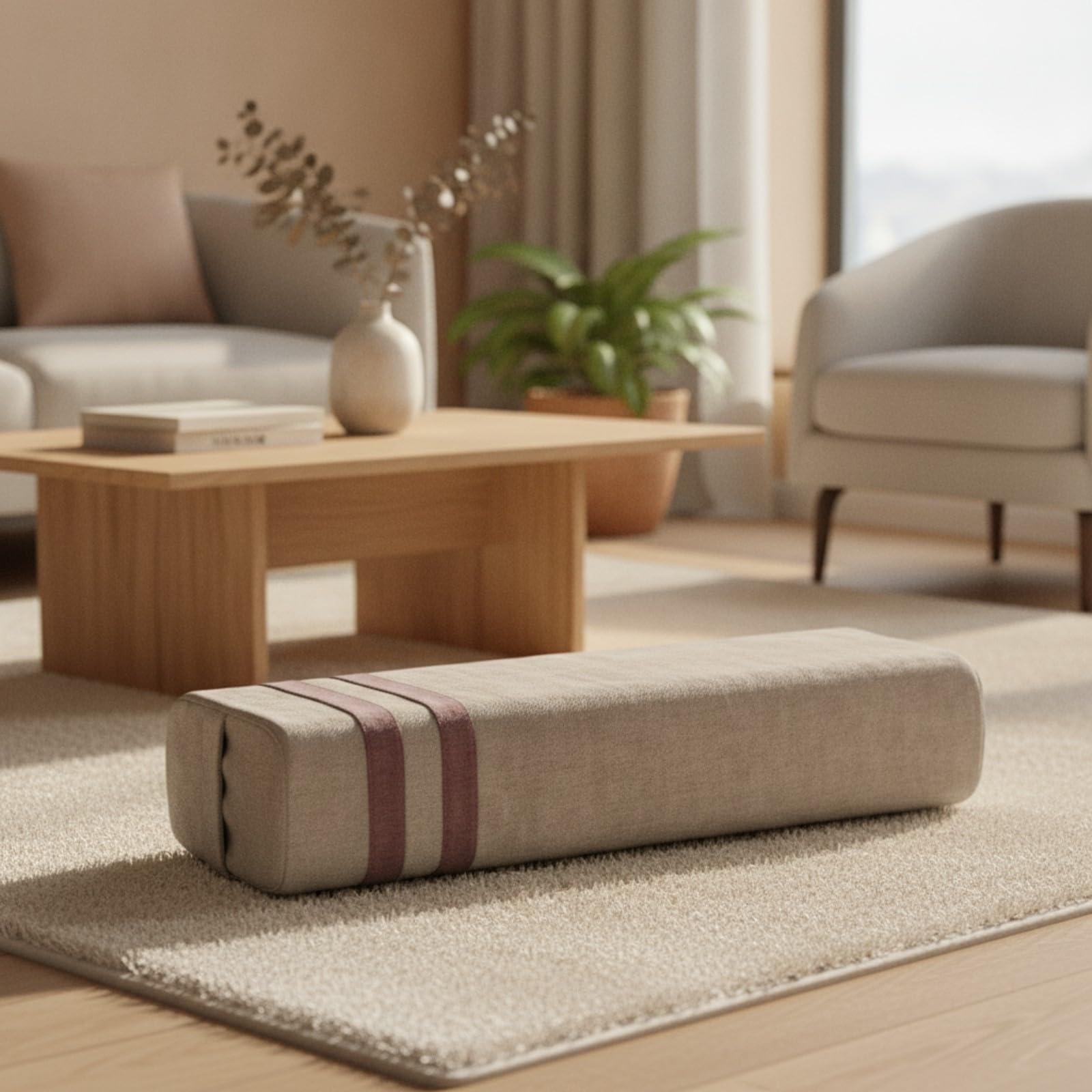 Cojín Meditación con Funda Extraíble, Café