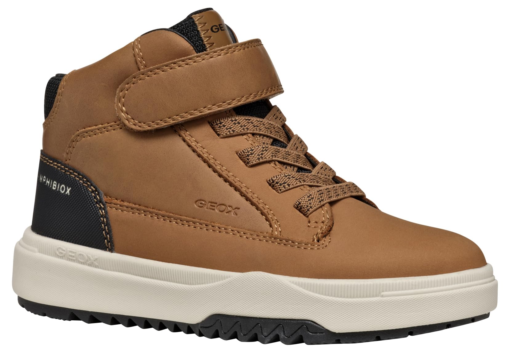Geox J BUNSHEE BOY B ABX Ankle Boot, Tobacco/Black, 0 UK