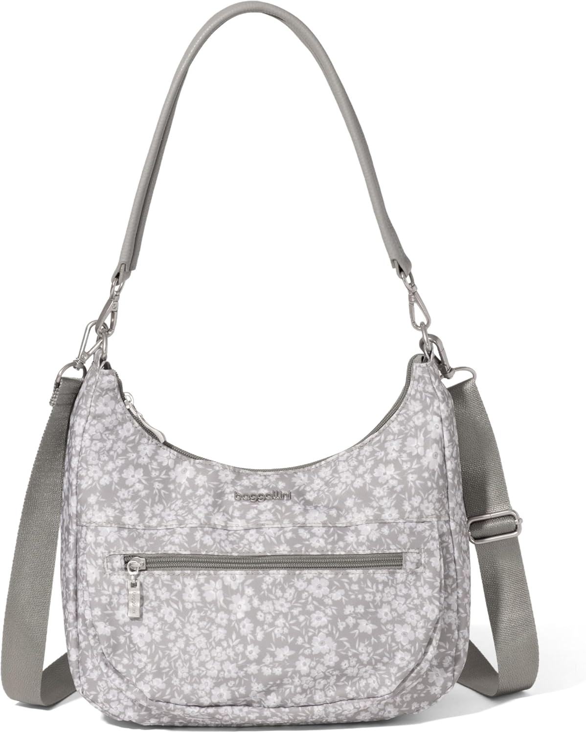 Baggallini Modern Pocket Half Moon 11"x10.5" Shoulder Women W/Replaceable Straps Converts to Crossbody Bag