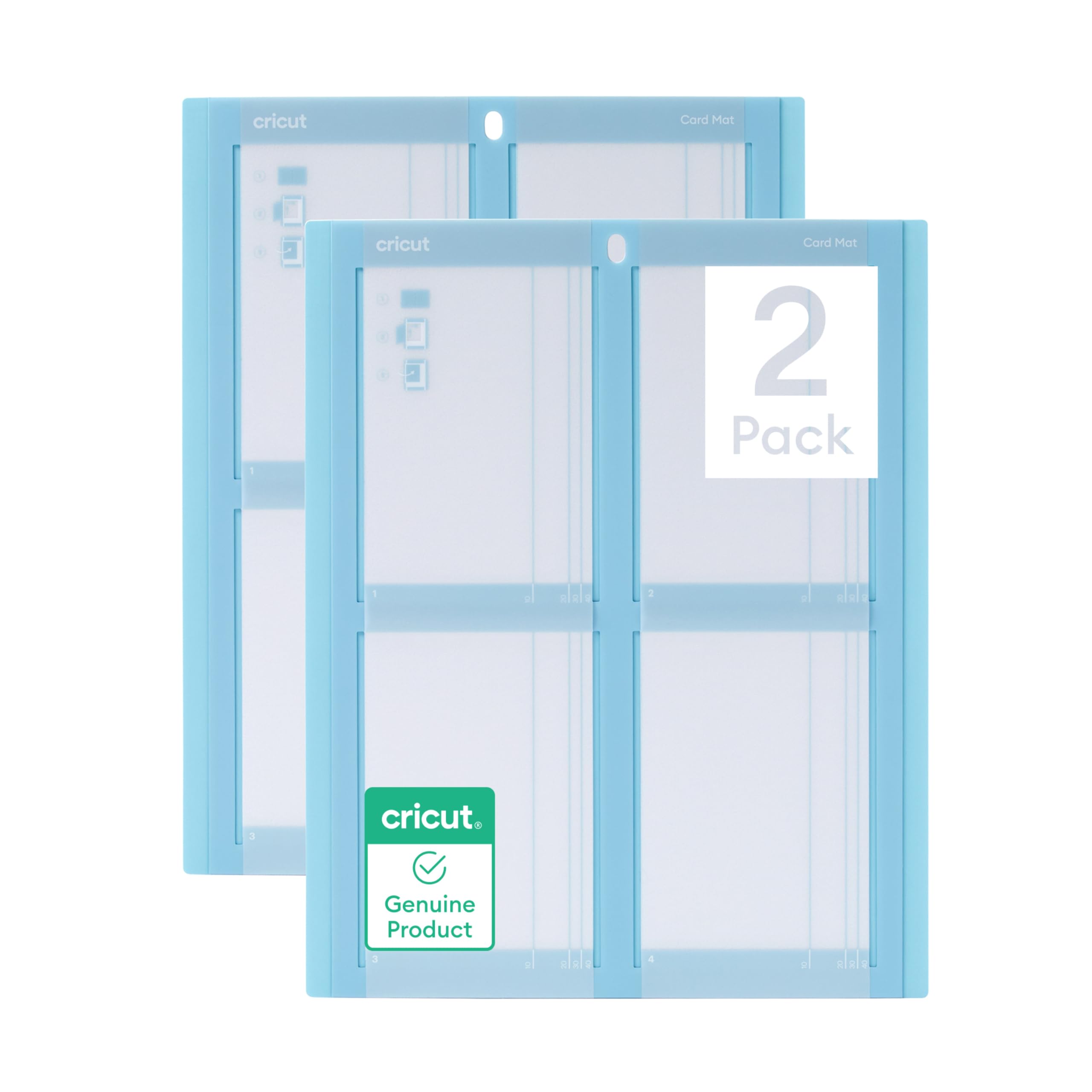 Cricut Kartenmatte, 2 x wiederverwendbare 4-Kartenmatten, personalisierte Karten erstellen, zur Verwendung mit Cricut Maker oder Explore Maschinen.