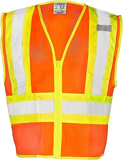 High Visibility Vest, Class 2, XL, Orange