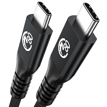 USB C Thunderbolt Cable 3.3ft, USB 4 Cable for Thunderbolt 4 80Gbps 8K/6K Video, 240W USBC to USBC Fast Charging Cord for iPhone 17 16 Pro Max, iPad Pro Air Mini MacBook Galaxy S25, eGPU, Docking