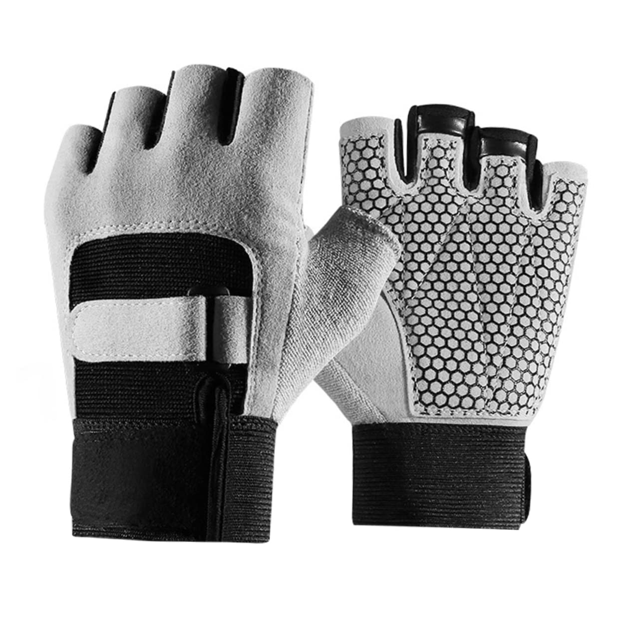 STOBAZA Gym Gloves for Women Men Half-Finger Cycling Gloves Nonslip for Workout Fitness