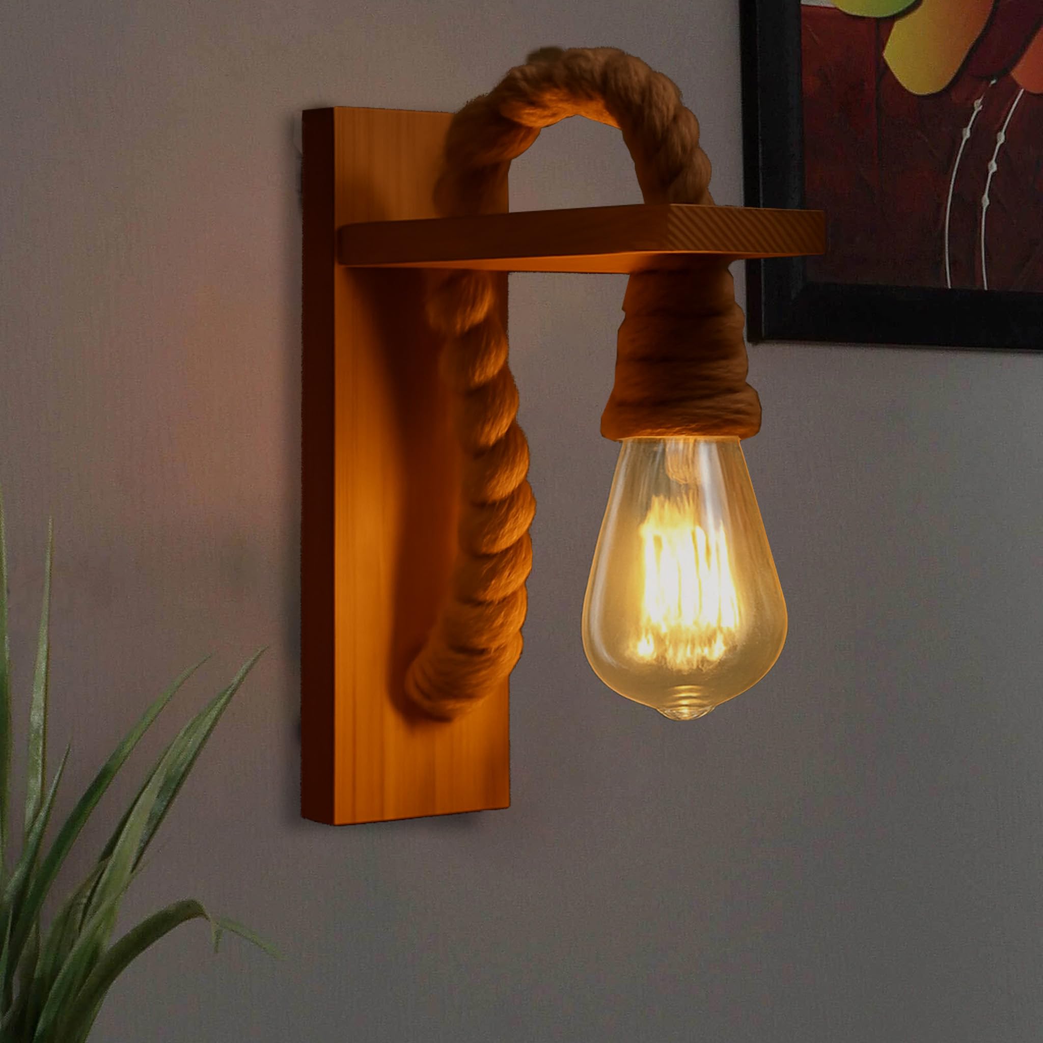 DarkVision Wall Light - Modern Wood Design -2