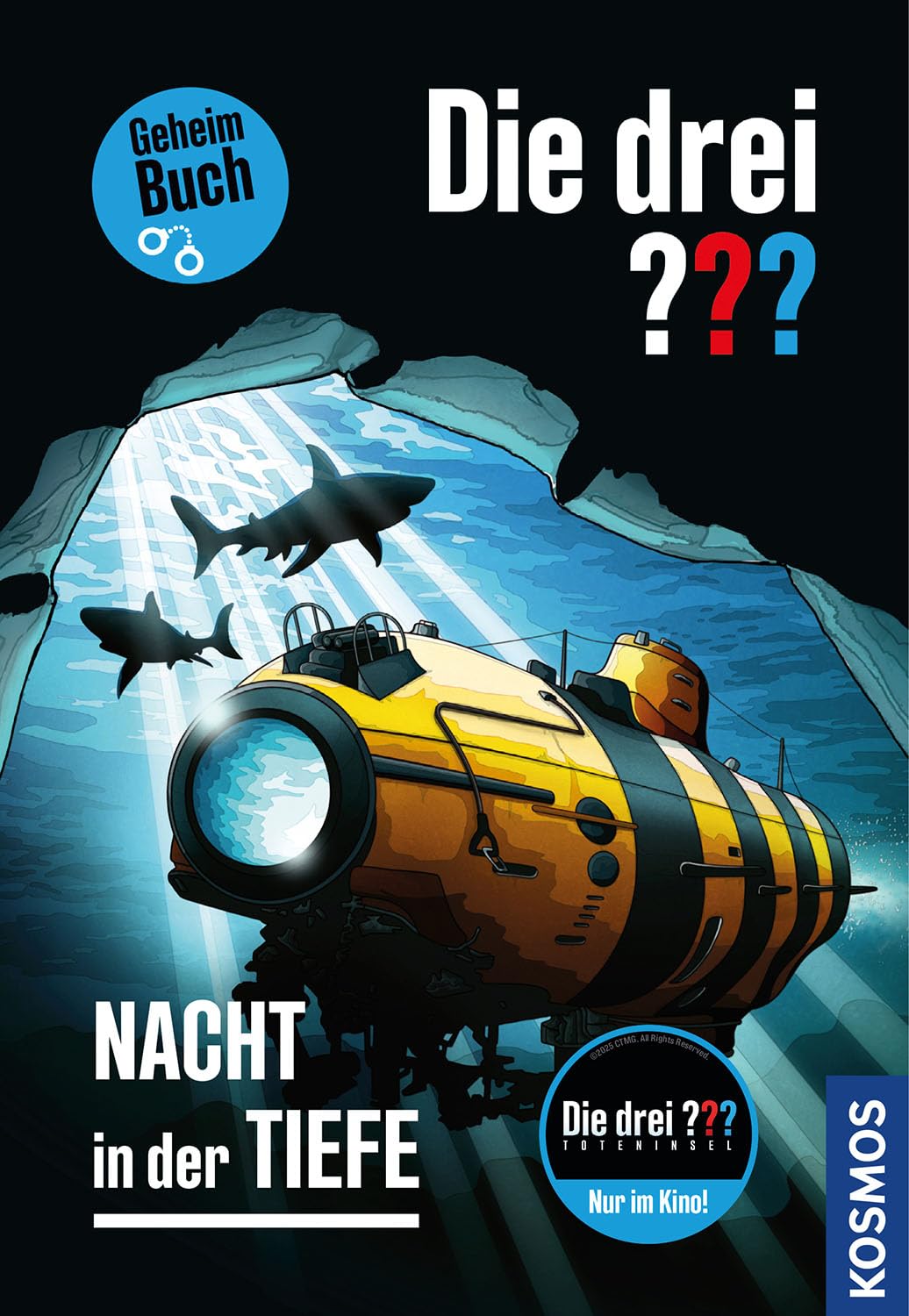 Die drei ??? Nacht in der Tiefe: Geheimbuch mit verschlossenen Seiten zum Auftrennen für Krimi-Fans ab 10 Jahren um einen packenden Fall in einer Unterwasserstation.