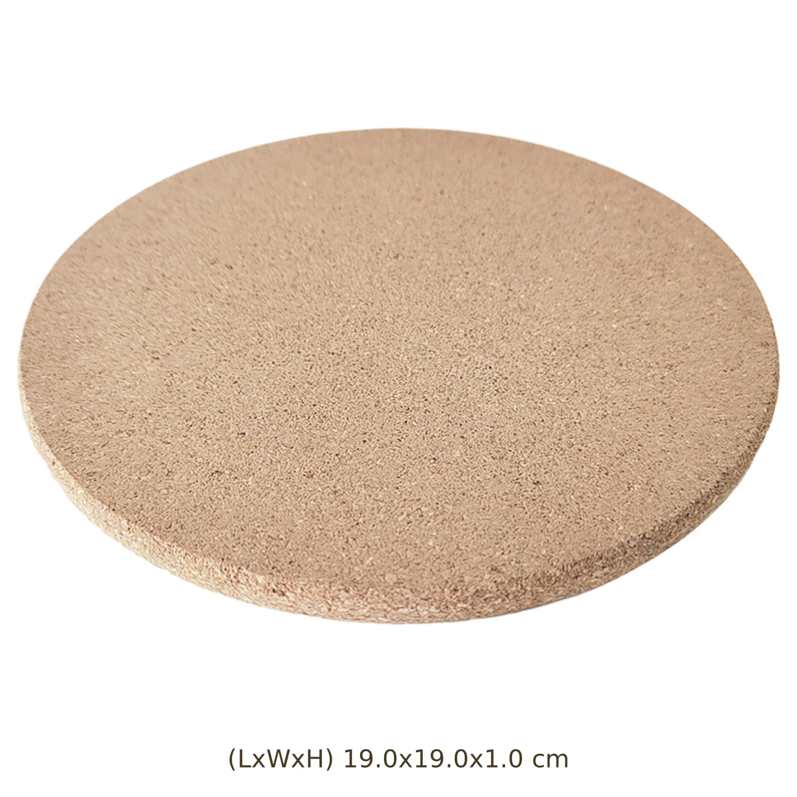 5 STK. Korkuntersetzer, 19 cm Durchmesser, 1 cm Dicke hitzebeständige Korkmatten, Untersetzer aus Kork für heiße Töpfe, Pfannen und Geschirr, zum Schutz von Tisch und Arbeitsfläche