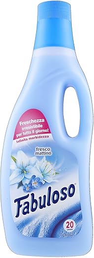 Fabuloso Ammorbidente Fresco Mattino, più Morbido che Mai, 240 lavaggi, 12 Pezzi da 1.5 L