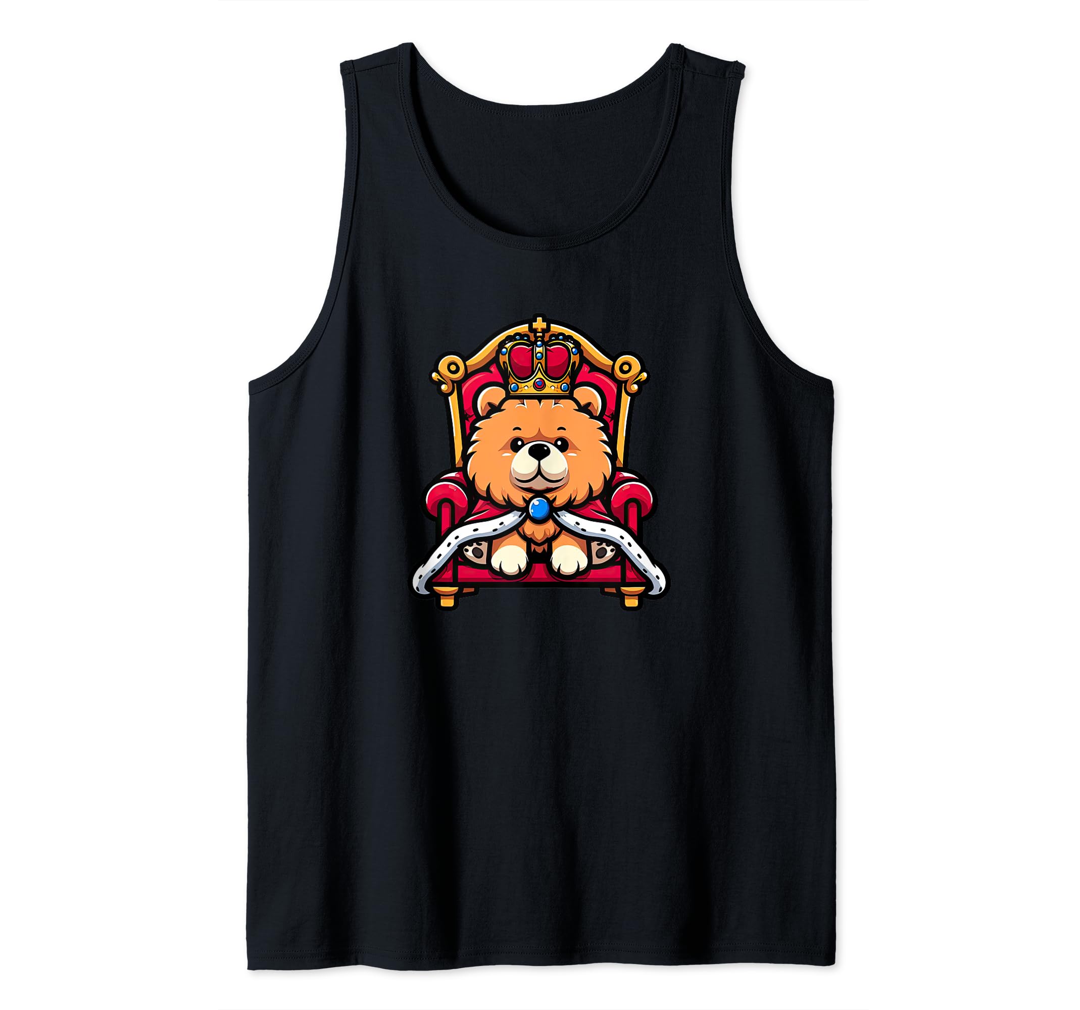 Chow Chow King Dog Funny Royalty Tank Top