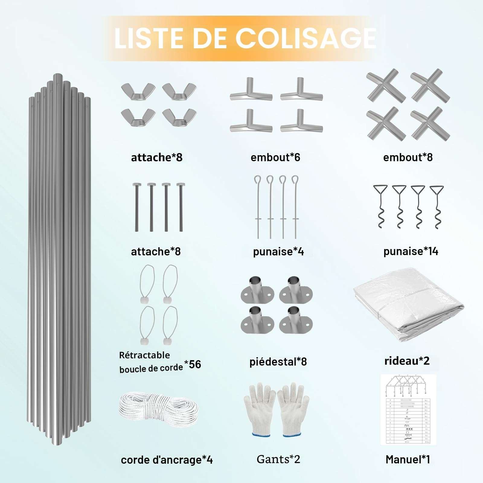 Devoko Tente de Reception,Barnum avec Protection UV 50+,Tente Reception 560g/m² Bâche PE,tonnelle de Jardin Exterieur,Barnum Pliant pour Les réunions de Famille fêtes Mariages,Blanche