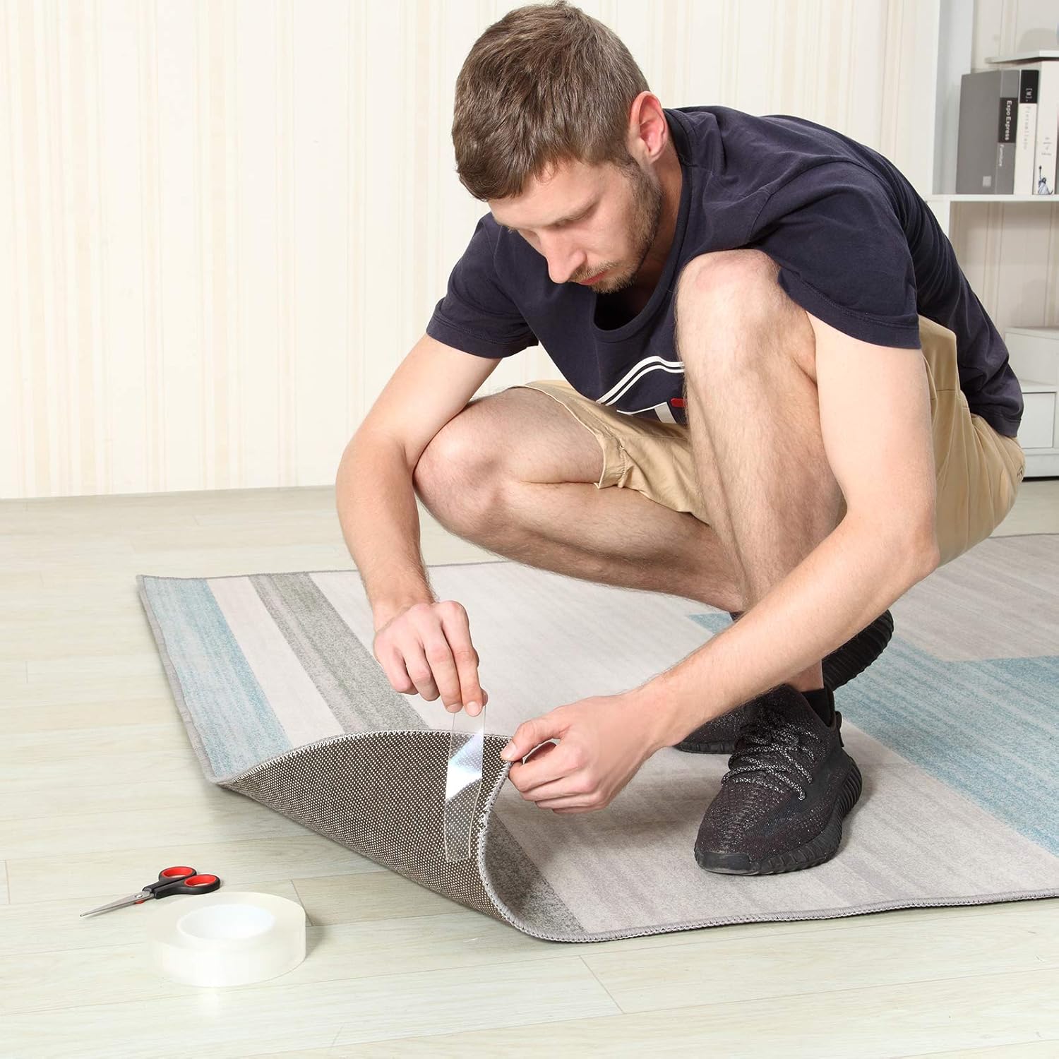 Double Sided Tape,Nano Double Sided Tape Heavy Duty(9.8FT), Washable Reusable Traceless Strong Sticky Strips Gel Grip Tape,Car Tape,Walls Tape,Carpet Mat Poster Multi Tape,for Office Home School : Office Products