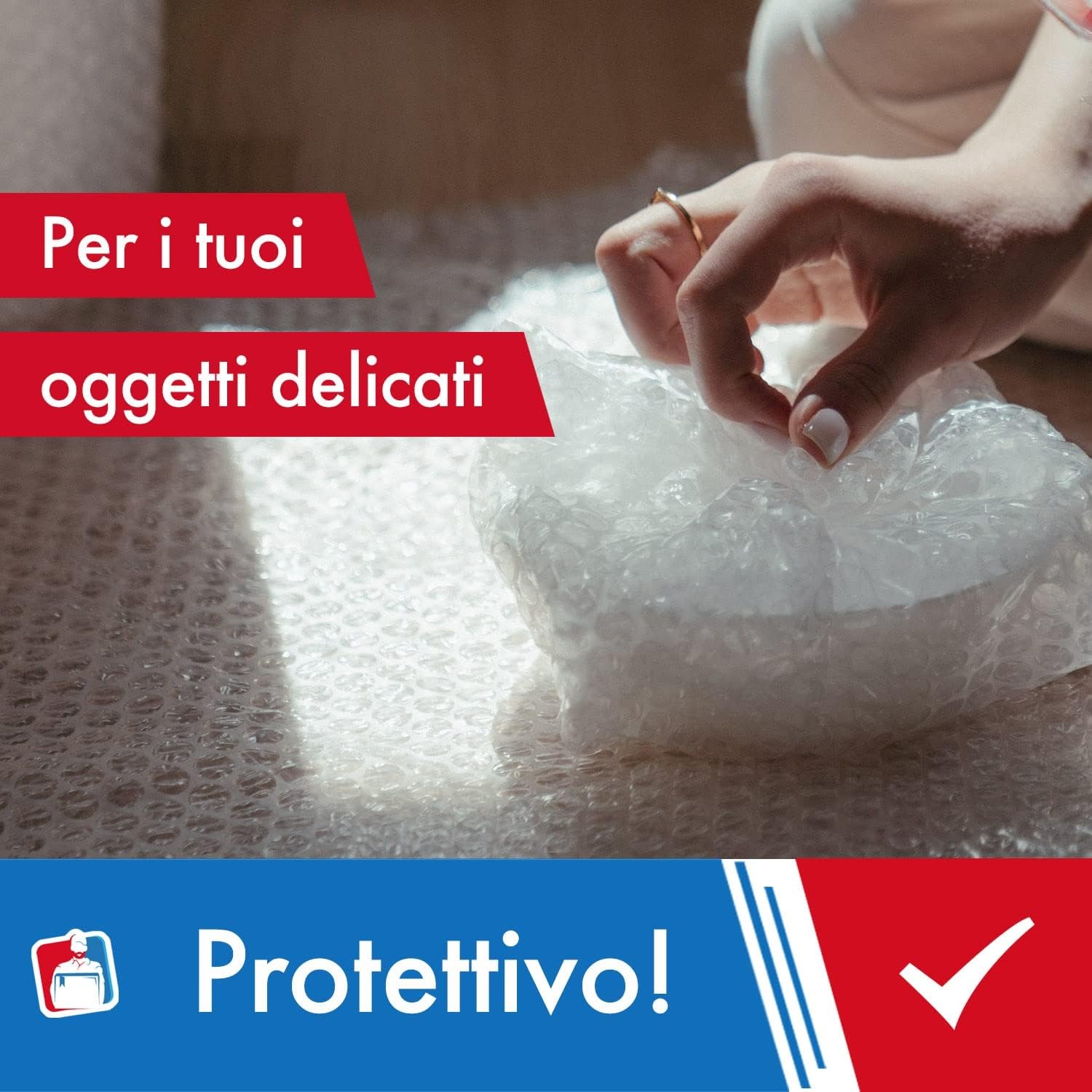 1 × Rotolo di Pluriball 200 m, 115 g/m² – Ideale per Spedizioni, Traslochi e Trasporti. Pellicola Protettiva con Bolle per Protezione Oggetti Fragili pluriball rotolo/A/150