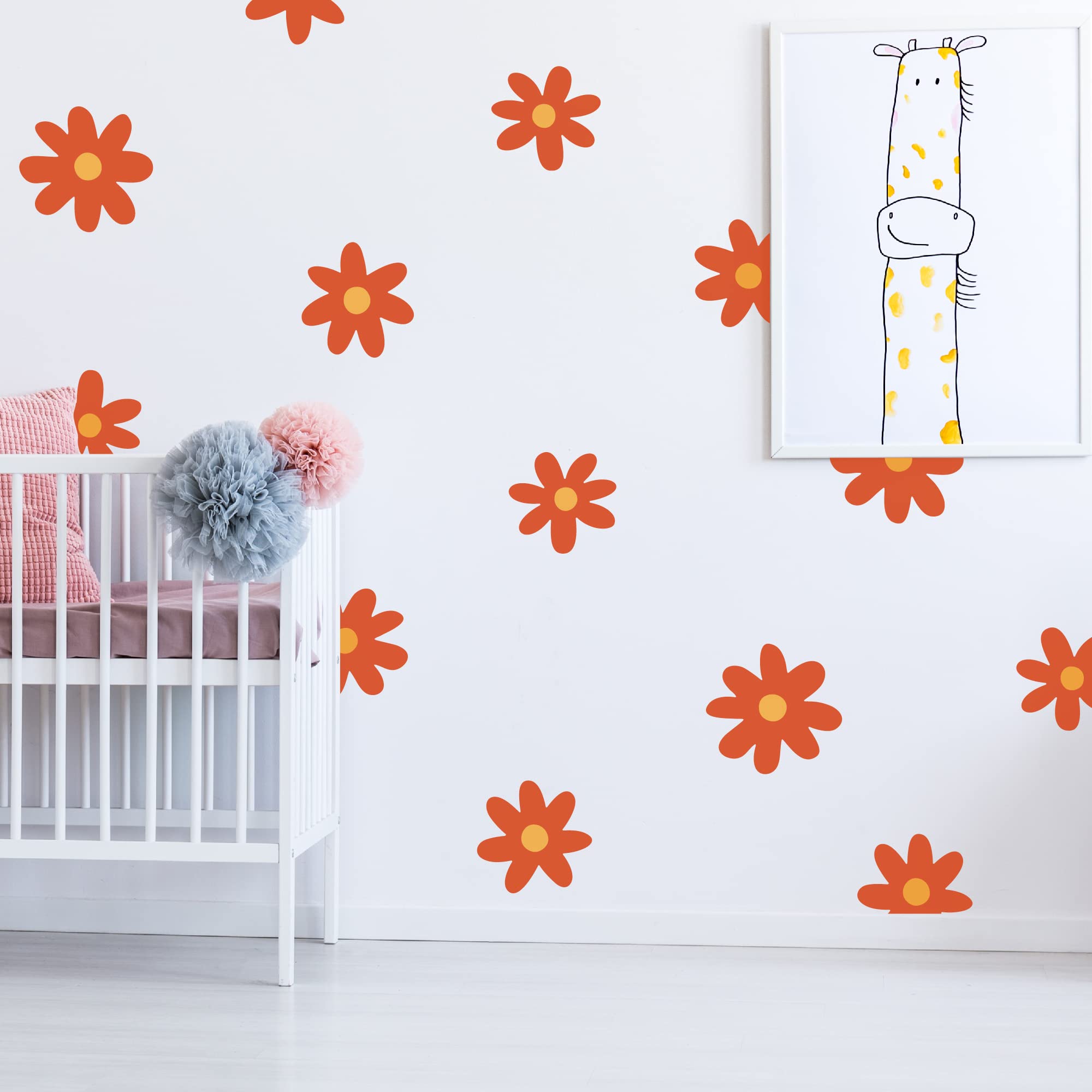 A Room with Flower Vinyl Daisy Wall Decals - Image 2